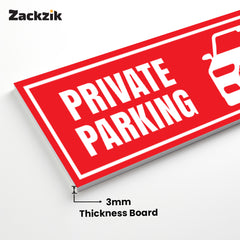 Custom Owner’s Parking Sign Board | Personalized Parking Name Board