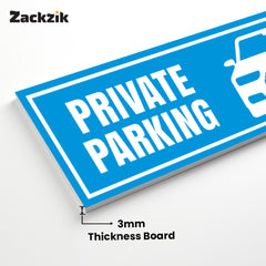 Custom Owner’s Parking Sign Board | Personalized Parking Name Board