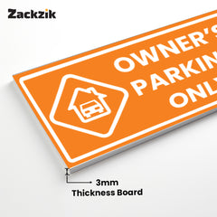 Owner’s Parking Sign Board | Reserved Parking Board by Zaqiz