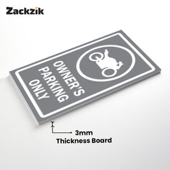 Reserved Owner’s Parking Signboard | Premium Acrylic Design