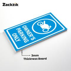 Reserved Owner’s Parking Signboard | Premium Acrylic Design