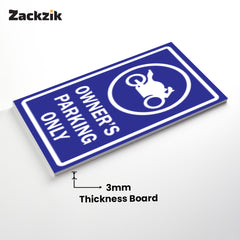 Reserved Owner’s Parking Signboard | Premium Acrylic Design