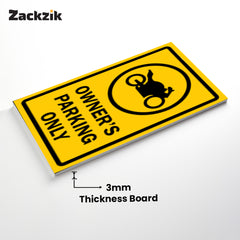Reserved Owner’s Parking Signboard | Premium Acrylic Design