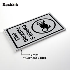 Reserved Owner’s Parking Signboard | Premium Acrylic Design