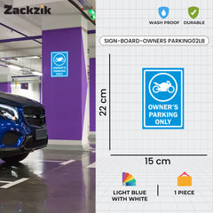 Reserved Owner’s Parking Signboard | Premium Acrylic Design