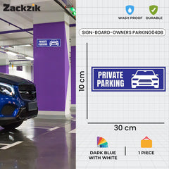 Custom Owner’s Parking Sign Board | Personalized Parking Name Board