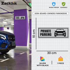 Custom Owner’s Parking Sign Board | Personalized Parking Name Board