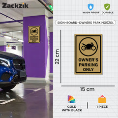 Reserved Owner’s Parking Signboard | Premium Acrylic Design