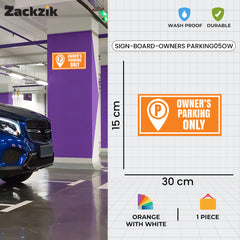 Owner Parking Sign Board for Apartment & Office | Sleek Design