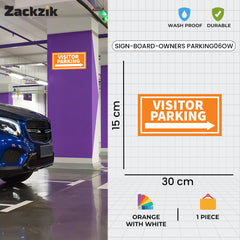 Reflective Owner’s Parking Signboard | Outdoor Use Ready