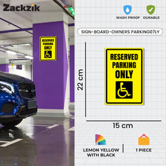 Acrylic Owner’s Parking Sign Board | Premium Finish