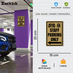 Owner’s Parking Board | Modern Look for Private Parking