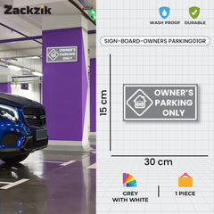 Owner’s Parking Sign Board | Reserved Parking Board by Zaqiz