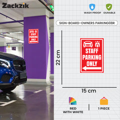 Owner’s Parking Board | Modern Look for Private Parking