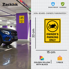 Reserved Owner’s Parking Signboard | Premium Acrylic Design