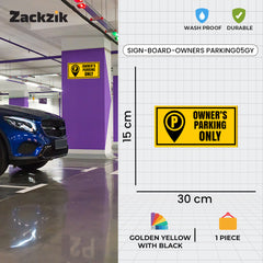 Owner Parking Sign Board for Apartment & Office | Sleek Design
