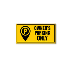 Owner Parking Sign Board for Apartment & Office | Sleek Design