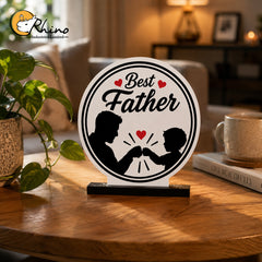 Father Son Friendship Acrylic Tabletop Décor and Keepsake
