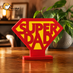 Super Dad Acrylic Showpiece for Home and Office Décor