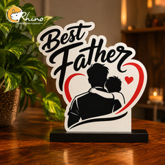 Father and Son Personalized Acrylic Keepsake for Home Décor