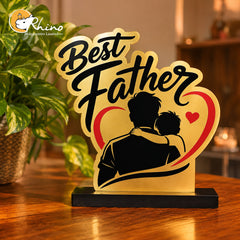 Best Father Acrylic Caricature Gift