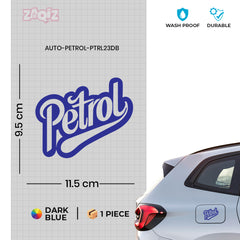 Compact Petrol Label for Clear Signs