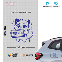 Bold Text Petrol Label Sticker