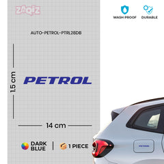 Clear Petrol Fuel Tank Notice Decal