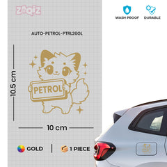 Bold Text Petrol Label Sticker