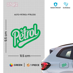 Compact Petrol Label for Clear Signs