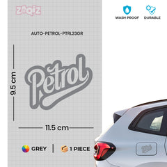 Compact Petrol Label for Clear Signs
