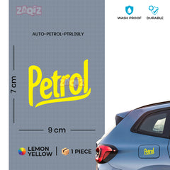 Bold Petrol Indicator Sticker for Tanks