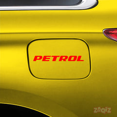 Clear Petrol Fuel Tank Notice Decal