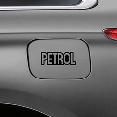 Clear Text Petrol Warning Label Decal