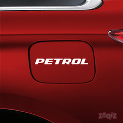 Clear Petrol Fuel Tank Notice Decal