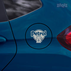 Bright Petrol Label for Vehicle Clarity