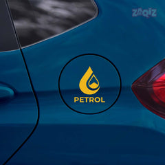 Zaqiz Petrol Print Sticker for Car Cap – Easy to Stick and Remove