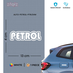Minimal Design Petrol Use Sticker Label