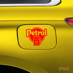 Bright Petrol Label for Vehicle Clarity