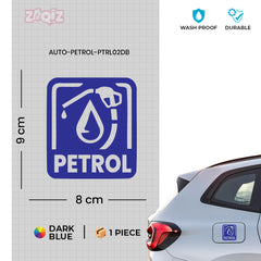 Clear Petrol Use Sticker for Vehicles