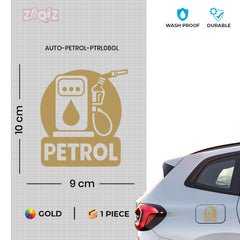 Petrol Only Tank Label for Clear Use