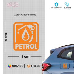 Clear Petrol Use Sticker for Vehicles