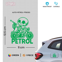 Petrol Use Advisory Decal for Safety