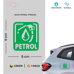 Clear Petrol Use Sticker for Vehicles