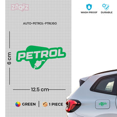 Eco-Friendly Petrol Use Label Decal