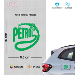 Petrol Reminder Decal for Fuel Caps