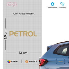 Precision-Cut Petrol Tank Decal Sign