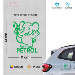 Zaqiz Petrol Tag Adhesive Label for Cars – Clear Fuel Marking