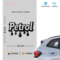 Petrol Fuel Use Caution Sticker Decal