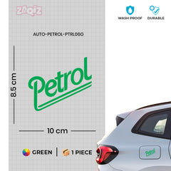 Compact Petrol Warning Sticker for Cars